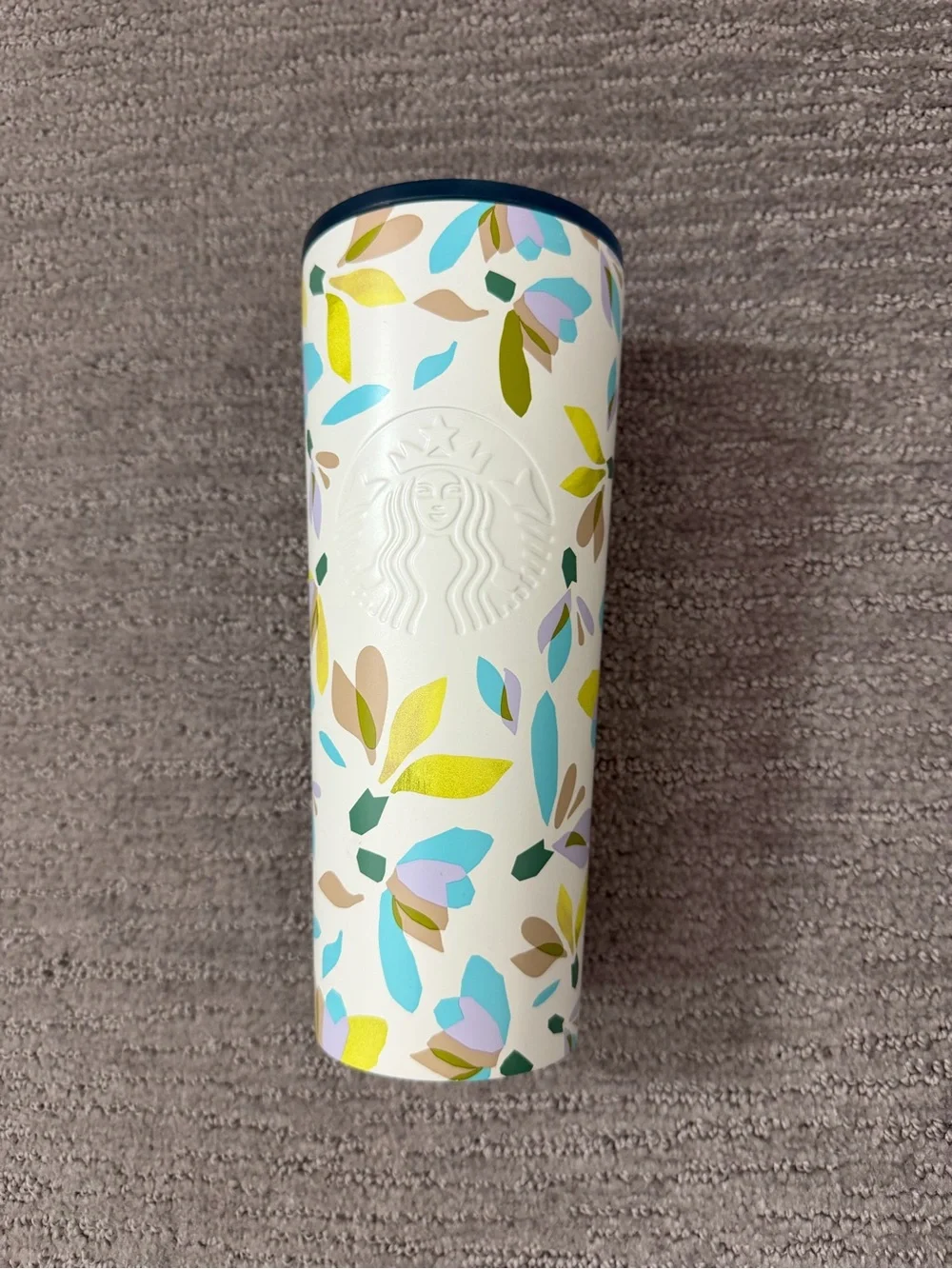 Starbucks Winter Floral Stainless Steel Venti 24oz Tumbler